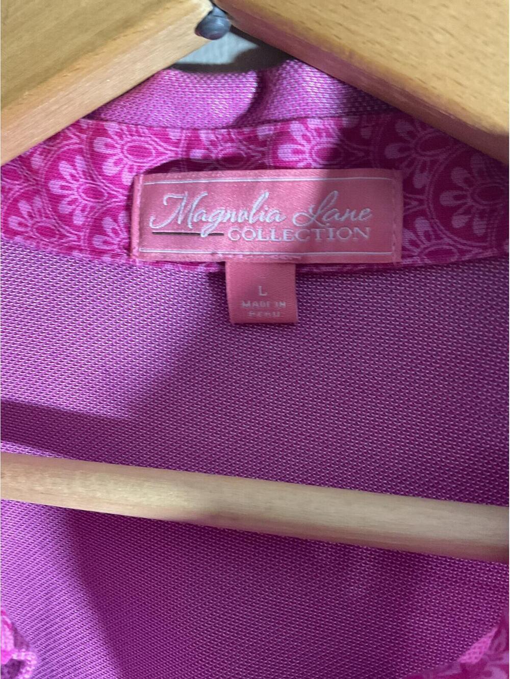 Magnolia Lane Orchid Masters Golf Short Sleeve Polo Shirt/ Large - Picture 6 of 11